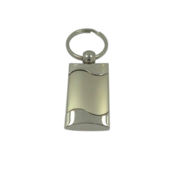 Rectangle Shape Cheap Wholesale Keyring Metal Keyring Blank